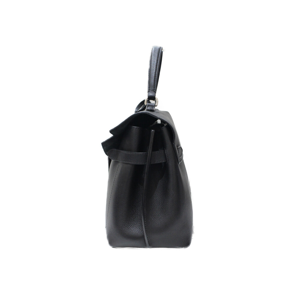Louis Vuitton Handbag Calfskin Bag Lockme Grained Noir Ever Strap Shoulder